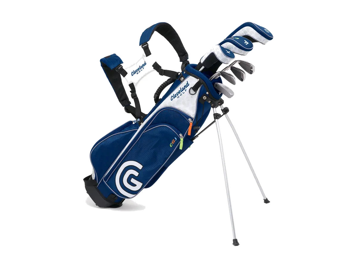 Cleveland Golf junior golf set with carry bag shown in a clean product cutout